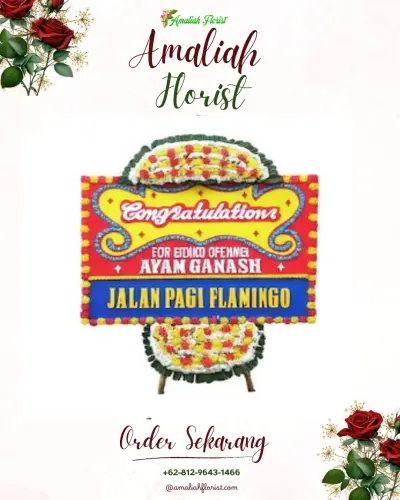 Bunga Papan Congratulation di Pekapuran Laut